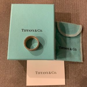 Tiffany’s genuine silver mesh ring.